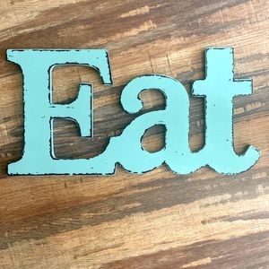 “Eat” kitchen wall decor